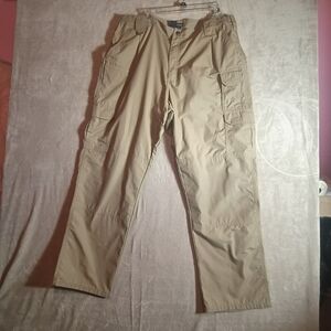 5.11 Tactical Men's Straight Leg Tan Tactical Cargo Pants - Size 42x32 (42x30)
